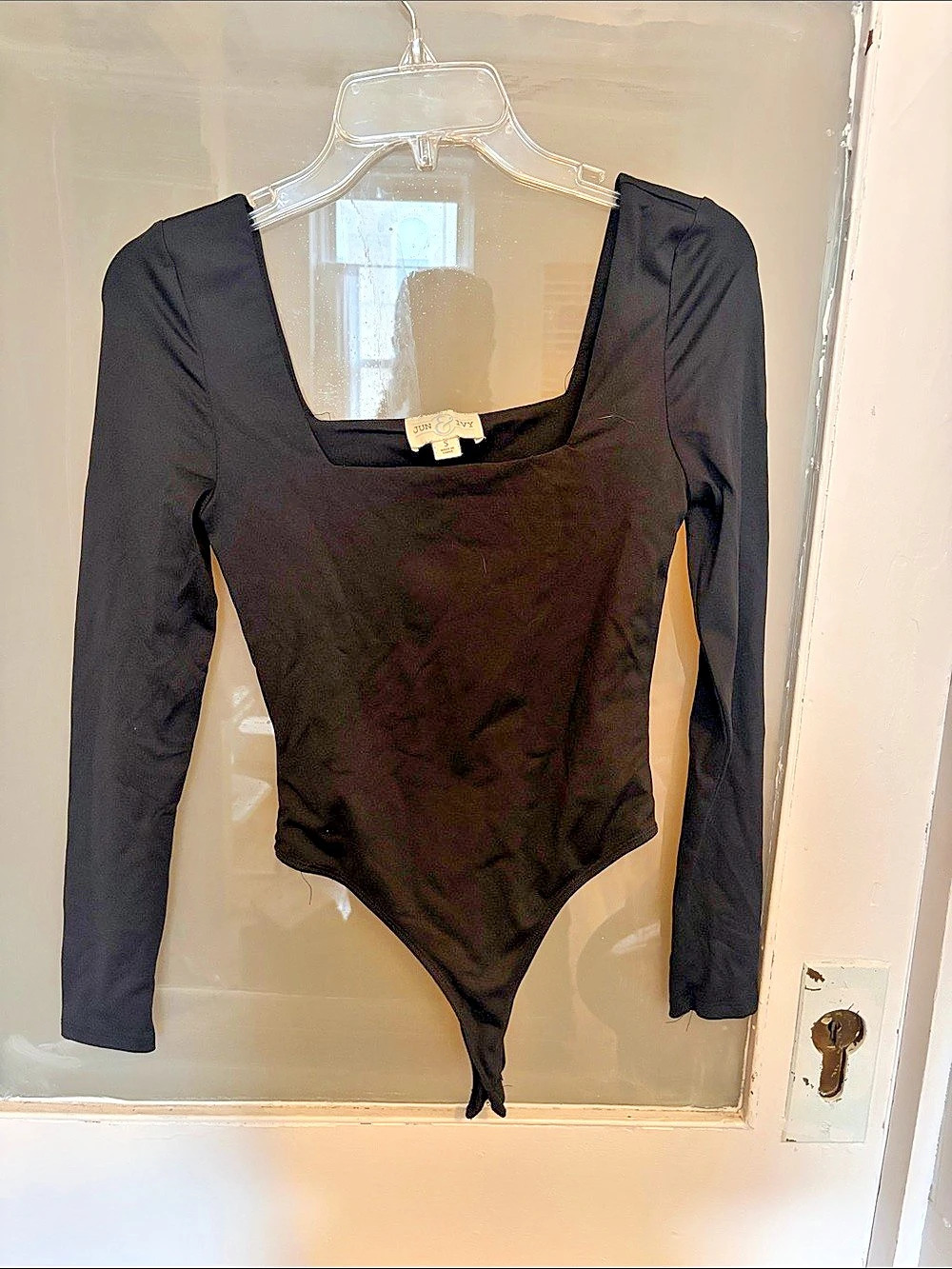 June & Ivy Black Long Sleeve Bodysuit